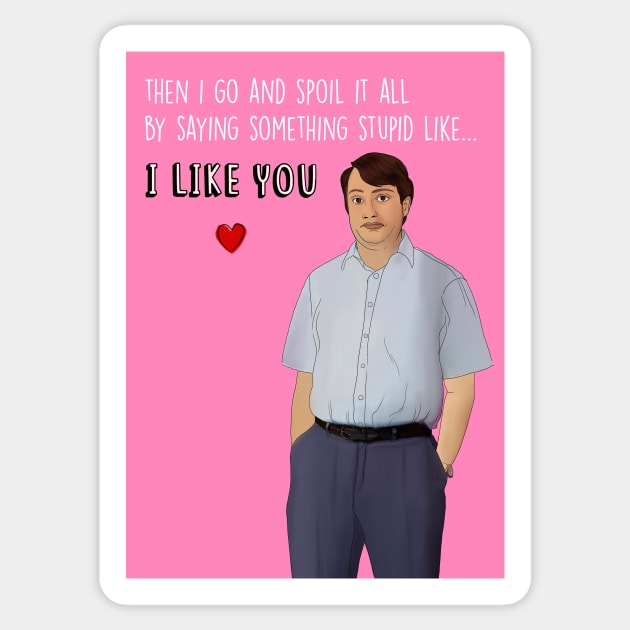 I Like You Mark C Sticker by Poppy and Mabel